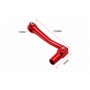 Pedală Schimbător Viteze Moto Universală CNC din Aluminiu pentru Motociclete Off-Road, Enduro, Supermoto și Custom 120mm
