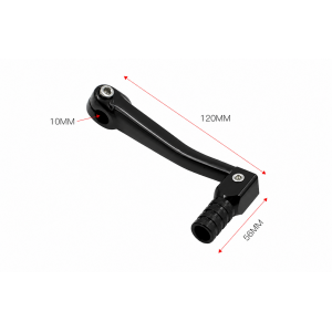 Pedală Schimbător Viteze Moto Universală CNC din Aluminiu pentru Motociclete Off-Road, Enduro, Supermoto și Custom 120mm 4MI5...