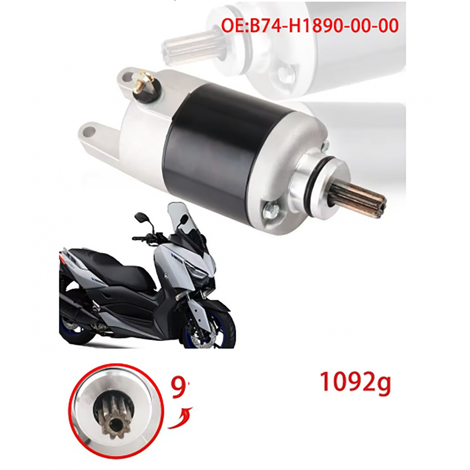 Electromotor pornire compatibil Yamaha XMAX 250 XMAX 300 XMAX 500 OEM B74-H1890-00-00 B74-H1890-00-00  Electromotor 495,00 le...