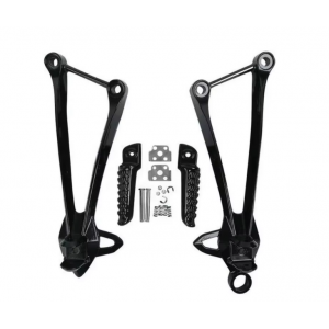 ZX10R 2008 2009 2010  ZX6R 2009 2010 2011 2012 Set Complet Scarite si Suporti scarite Spate Pasager Kawasaki Negre