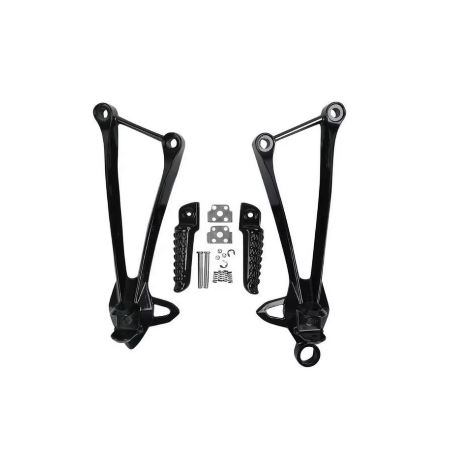 ZX10R 2008 2009 2010 ZX6R 2009 2010 2011 2012 Set Complet Scarite si Suporti scarite Spate Pasager Kawasaki Negre 022B  ZX6R ...