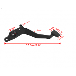 Pedala frana spate Kawasaki Ninja 650 Z650 Z650 S 2017 2018 2019 2020 2021 2022 2023 2024 2025 2026, Negre, 43001-0748