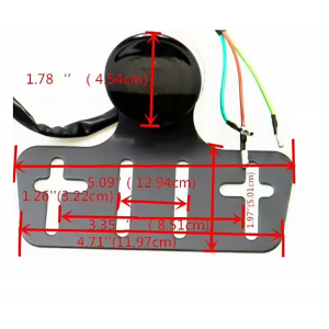 Stop Spate LED Moto Universal 12V cu Suport Numar Chopper Bobber Cafe Racer L7R2M  Stopuri Moto Universale 139,00 lei 139,00 ...