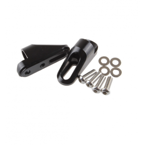 Set 2 Oglinzi Retrovizoare Moto Sport cu Adaptoare CNC Honda Yamaha Kawasaki BMW Negru