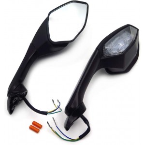 Set Oglinzi Retrovizoare cu Semnalizare LED Yamaha YZF-R1 2015-2019 YZF-R6 2017-2020 Negru MT252-031  Oglinzi Retrovizoare De...