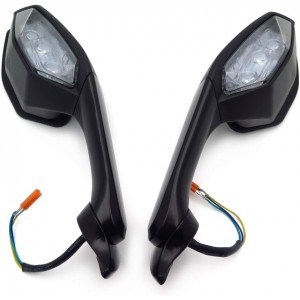 Set Oglinzi Retrovizoare cu Semnalizare LED Yamaha YZF-R1 2015-2019 YZF-R6 2017-2020 Negru