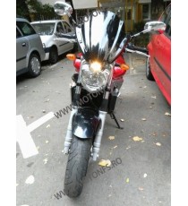 Parbriz universal fumuriu moto Pentru Ghidon De 22mm/ 25mm/ 28mm naked Cod PRB5121 prb5121  Parbriz universal / Inaltator 220...