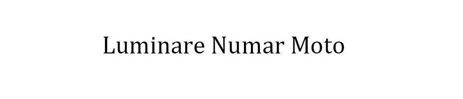 Luminare Numar Moto