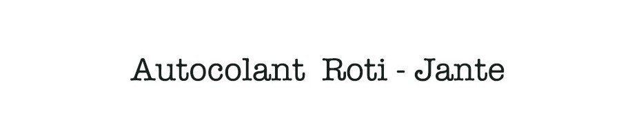 Autocolant  Roti / Jante