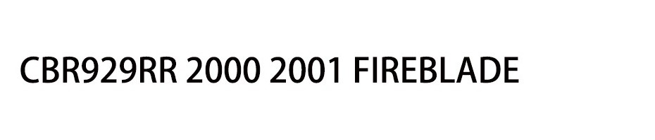 CBR929RR 2000 2001 