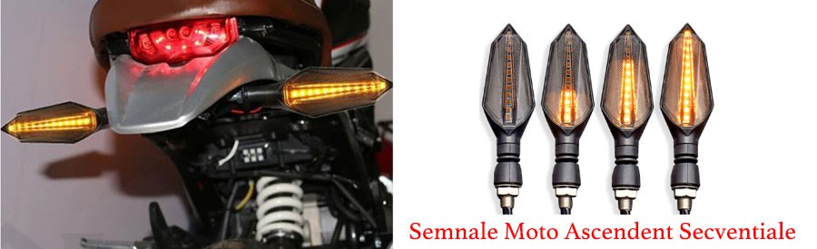 Semnale Motocicleta Ascendent Secventiale 